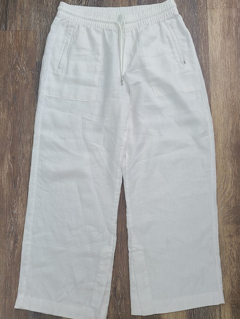 Athleta Linen Wide Leg Pants Womens Size Large